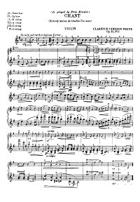 White - Song for violin - Instrument part - First page